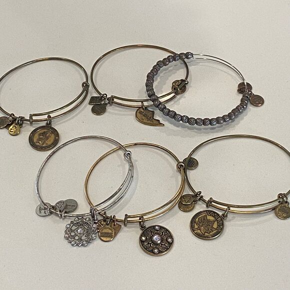 Alex and Ani Bracelet Bangles Lot of 6 Total - Picture 2 of 5